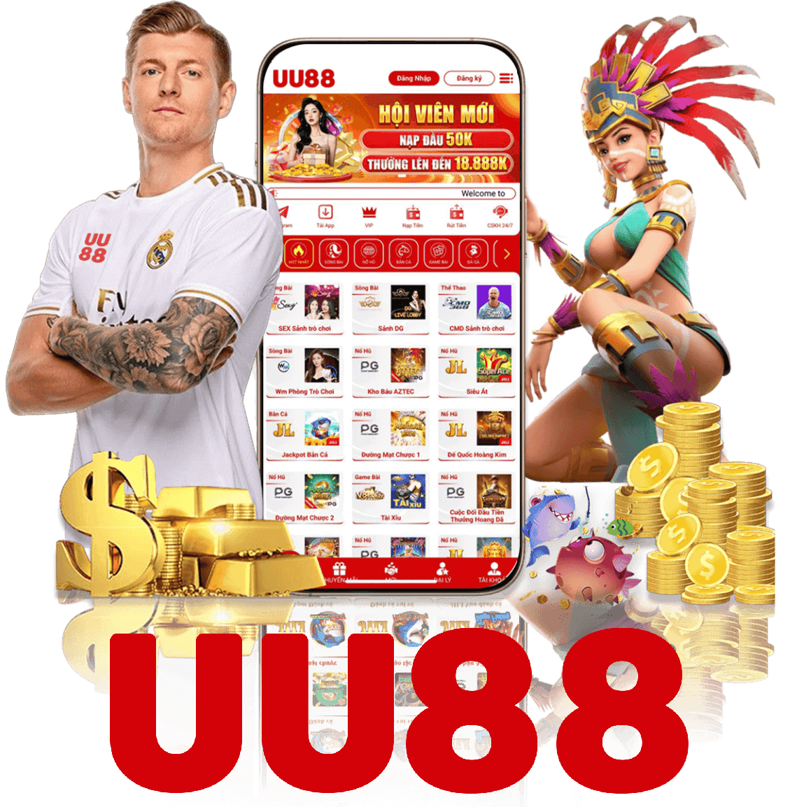 Giao diện UU88 trên thiết bị di động